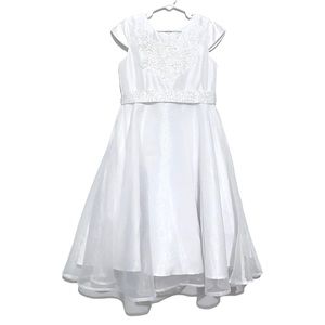 Isobella & Chloe Formal Wedding Communion Special Occasion Dress White Girl’s 6X
